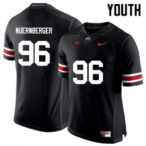 Youth Ohio State Buckeyes #96 Sean Nuernberger Black Nike NCAA College Football Jersey Top Quality VZQ7444QQ